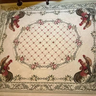 Large Area Rooster Rug 