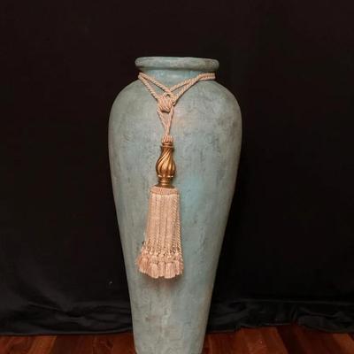 Large Aqua Blue Terracotta Ern