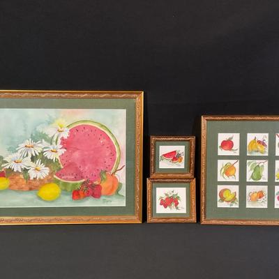 Watercolor Fruit By Anne Toops