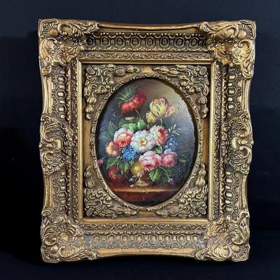 Convex Floral Painting 