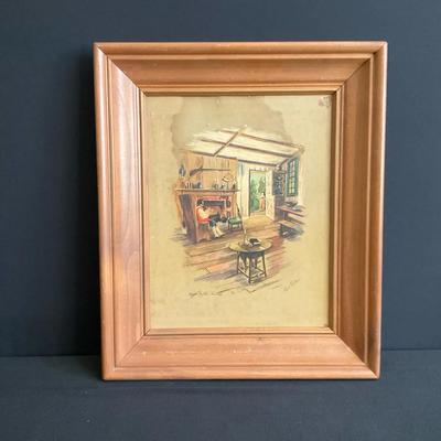 Vintage “Home By The Hearth”, By Paul Porter