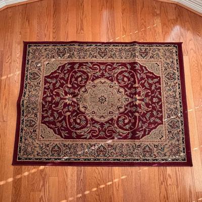 Maroon Patterned Rug