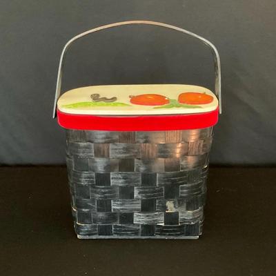 Caro Nan Style Wooden Basket Purse