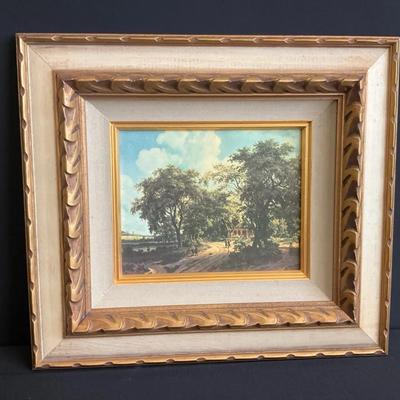 Vintage Wooden Landscape 