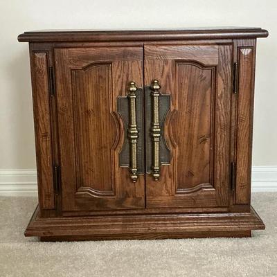 Wooden Night Stand With Doors 1