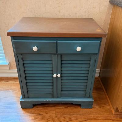 Teal Wood Cabinet 