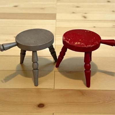Two Wood Stools