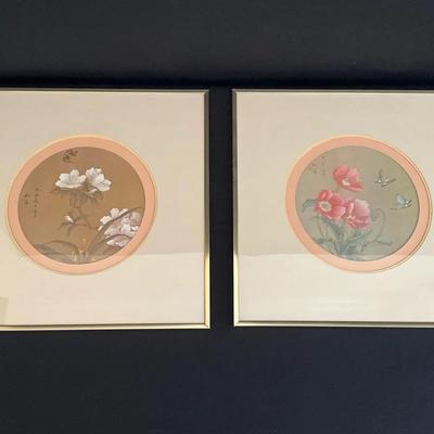 Framed Chinese Floral Prints