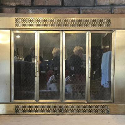Fireplace Screen + (D)