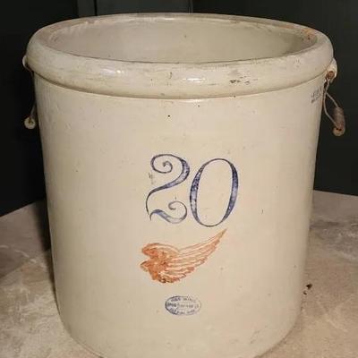 20-gallon Red Wing Crock (B)
