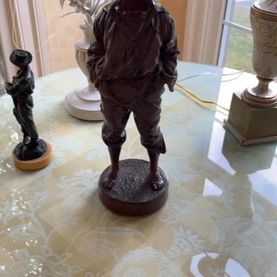 Bronze Waclaw Bernard Szczeblewski Statue of a Boy