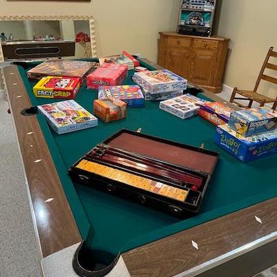 Board Games and Vintage Mahjong Set