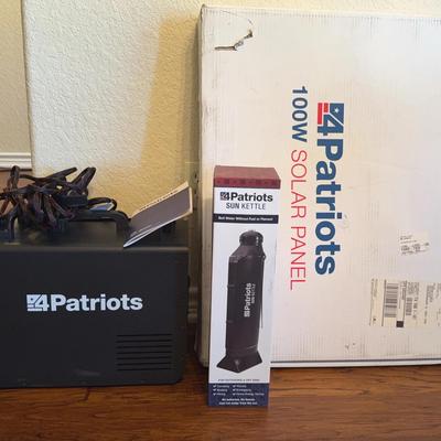 4 Patriots brand - solar panel, sun kettle & power generator 1800