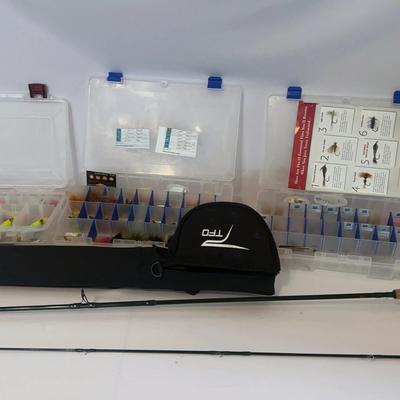 NXTSerives LA Fly Fishing Pole With Flies