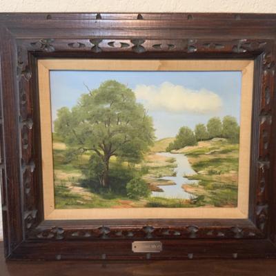 Framed Original painting - “Christmas 1979” by artist, Arrowood