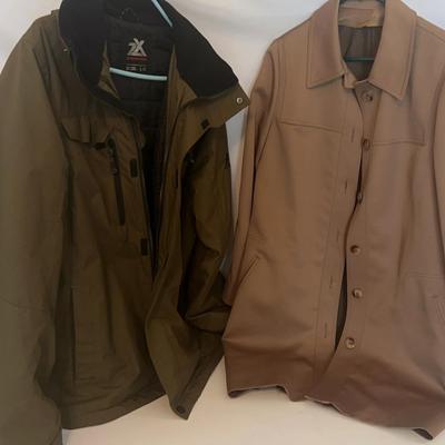 London fog ladies Coat Size 12 & Men’s Zeroxposur Jacket Size Large