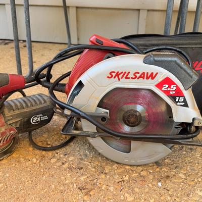 SKIL 2.6 amp sander & 2.5 HP/15 amp circular saw 