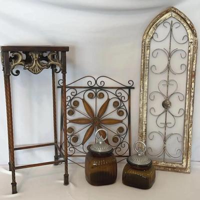 Metal Decor, And Kitchen Canisters