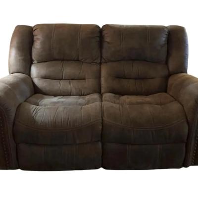 Double Reclining Microfiber Loveseat