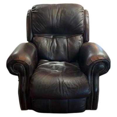 Fkexsteel Dark Brown Leather Recliner