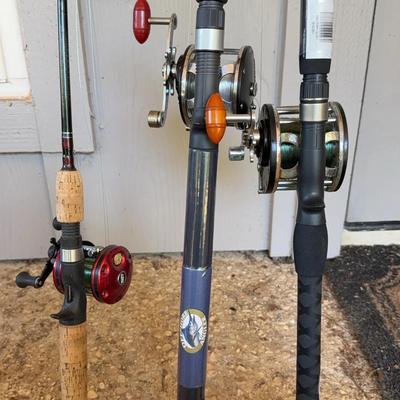 Ugly Stick Tiger Elite, Ocean Master & Cherrywood Graphite fishing poles 