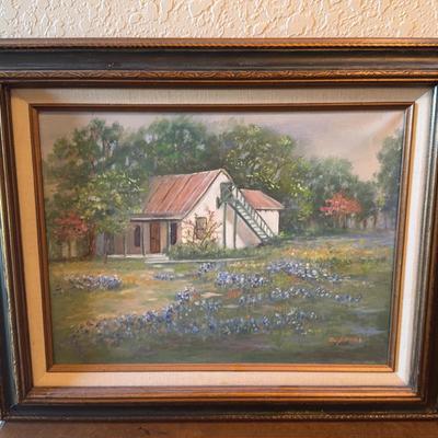 “A Fredericksburg Sunday House”, Original painting by D. Armes - Fred artist 
