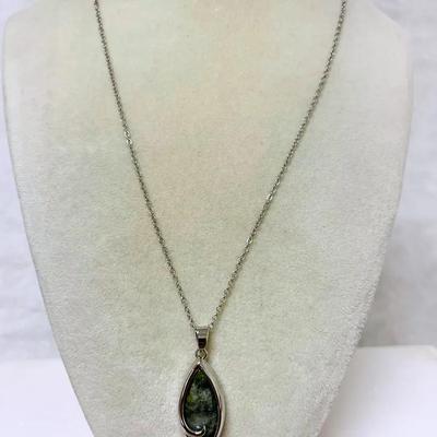 “SOLVAR” Connemara Marble Pendant Necklace #2