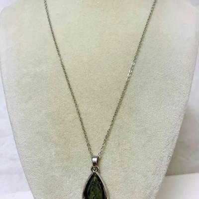 “SOLVAR” Connemara Marble Pendant Necklace #1