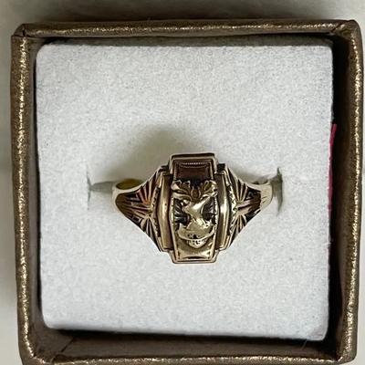 1942 “Jostens” 10K Gold Elk City Class Ring