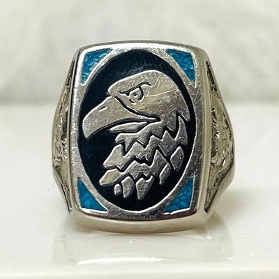 Vintage Harley Davidson Style Ring
