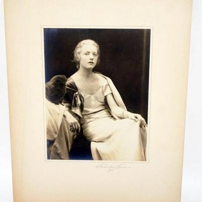 1083	H RICHARDSON CREMER PHOTOGRAPHER (1878-1942) NEW YORK, NEW JERSEY, 1932 PHOTO OF YOUNG WOMAN, EXHIBIT TAGS ON REVERSE, APPROXIMTELY...
