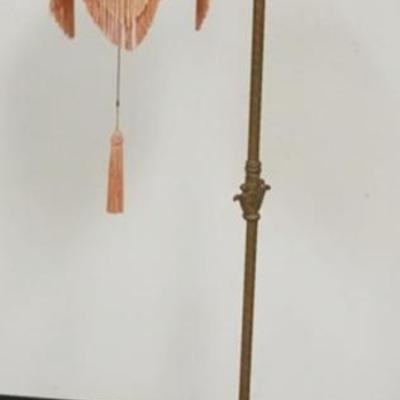 Sale Photo Thumbnail #243: 1243	ANTIQUE ORNATE CAST METAL FLOOR LAMP, APPROXIMATELY 60 IN H
