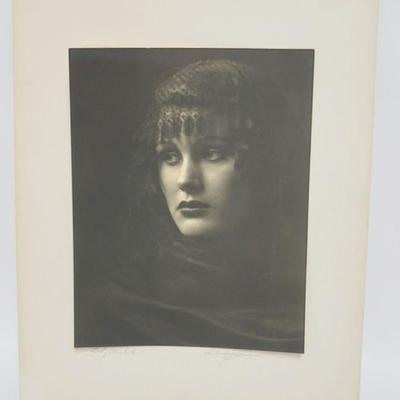 1096	H RICHARDSON CREMER PHOTOGRAPHER (1878-1942) NEW YORK, NEW JERSEY, 1935 PHOTO TITLED *LADY MACBETH*, EXHIBIT TAGS ON REVERSE,...