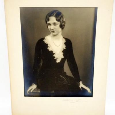 1080	H RICHARDSON CREMER PHOTOGRAPHER (1878-1942) NEW YORK, NEW JERSEY, 1930 PHOTO OF YOUNG WOMAN, EXHIBIT TAGS ON REVERSE, APPROXIMATELY...