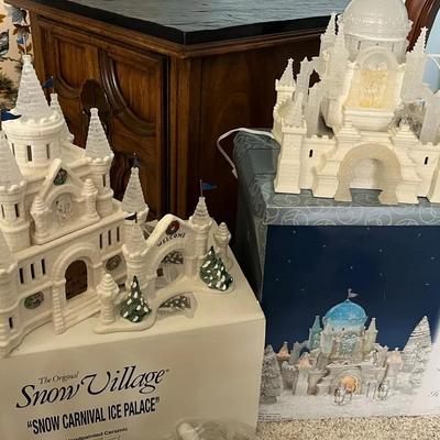 Department 56 Snow Carnival Ice Palace And Crystal Ice Palace