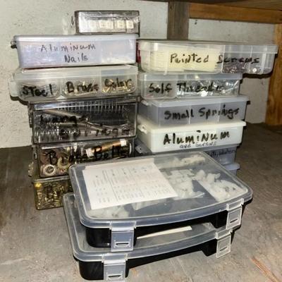 Organized Screws, Bolts, Washers & More