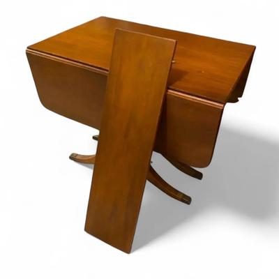 Wooden Dining Room Table With One Leaf