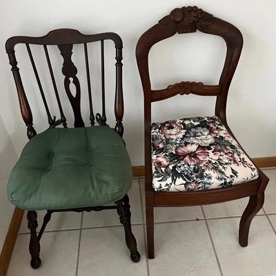 Victorian Balloon Back + Piano Style Chairs
