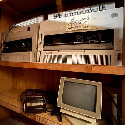 IBM Typewriters W/ Screen And Tape Recorder  