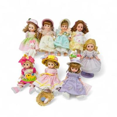 Madame Alexander Dolls - Easter Egg Hunt Squad, Set of 8	