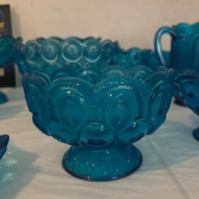 Moon and Star Pattern Glass