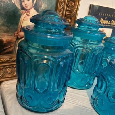 Moon and Star Pattern Glass