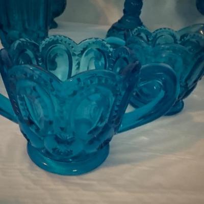 Moon and Star Pattern Glass