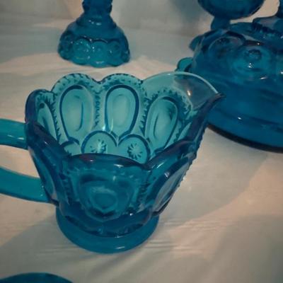 Moon and Star Pattern Glass