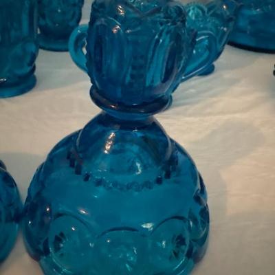 Moon and Star Pattern Glass