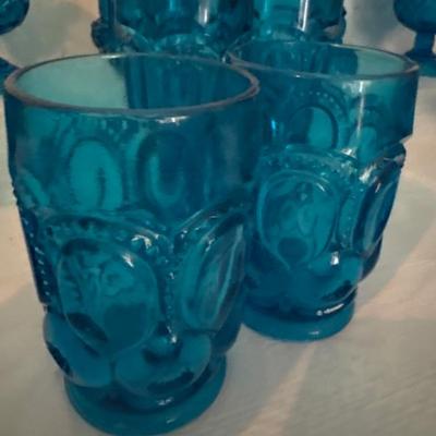 Moon and Star Pattern Glass