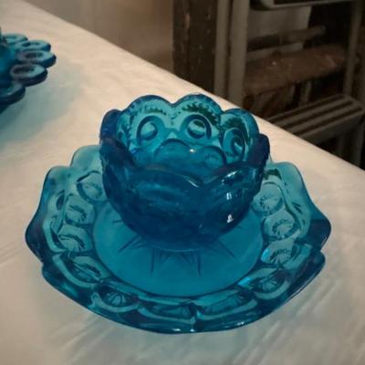 Moon and Star Pattern Glass