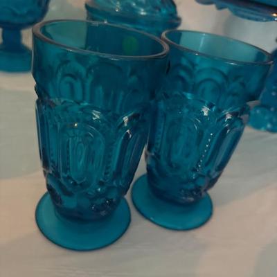 Moon and Star Pattern Glass