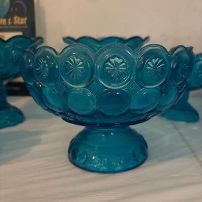 Moon and Star Pattern Glass