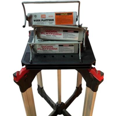 Husky - Heavy-Duty X-Sawhorse  And 3 Work Platforms